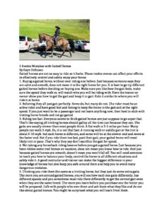 Gaited Morgan Horses | 5 Mistakes of Rookie Rider